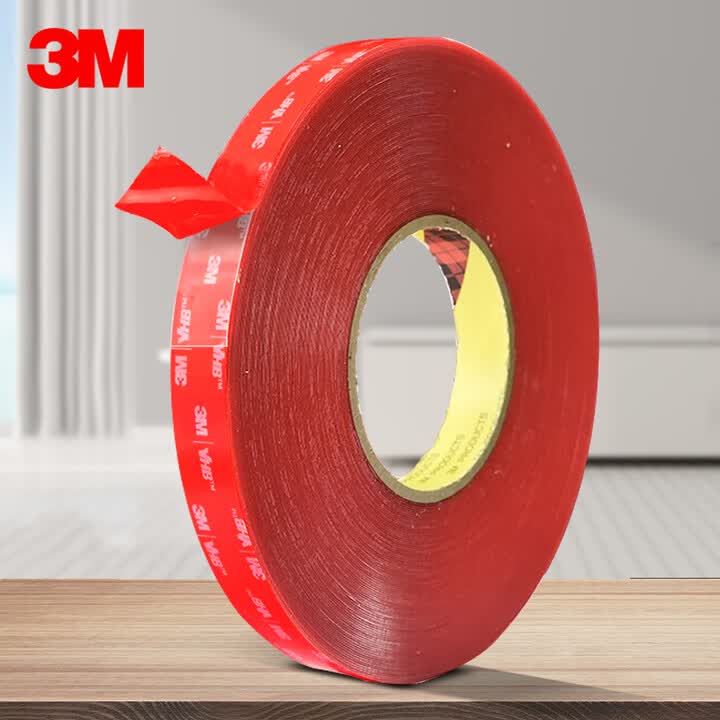 3m 亚克力胶带 透明双面胶 耐高温 4905红色 厚度0