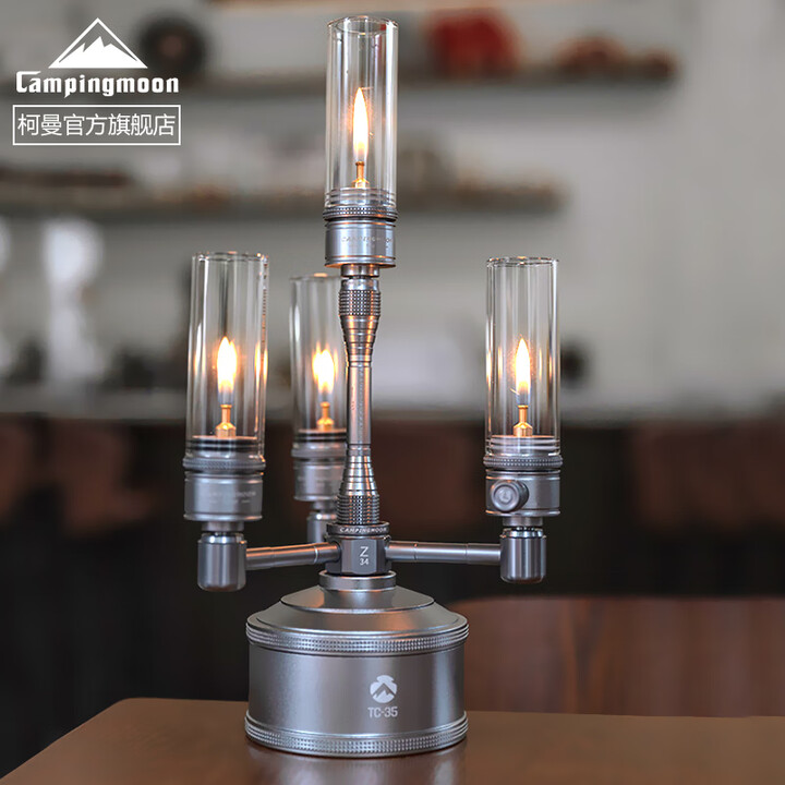 CAMPINGMOON柯曼TC-35气罐可反复充气气罐110克户外露营气罐限量款 【TC-35+烛灯*4个+Z34+Z27】