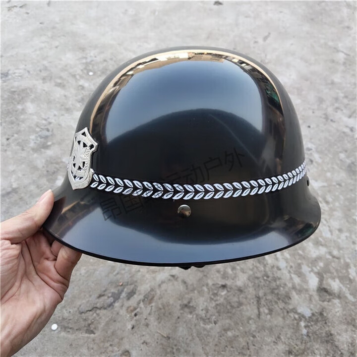 骆穂豆酷派得保安防暴PC盔执勤治安巡逻白色黑色男防爆安保安全帽钢盔帽 黑色PC盔无字