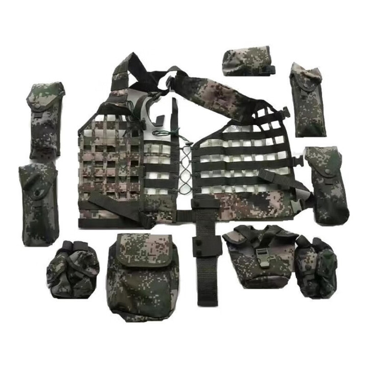 凯锐虎户外携行术背装具轻量化战术背心袋配件马甲高强度心配件 老款镂空11件套