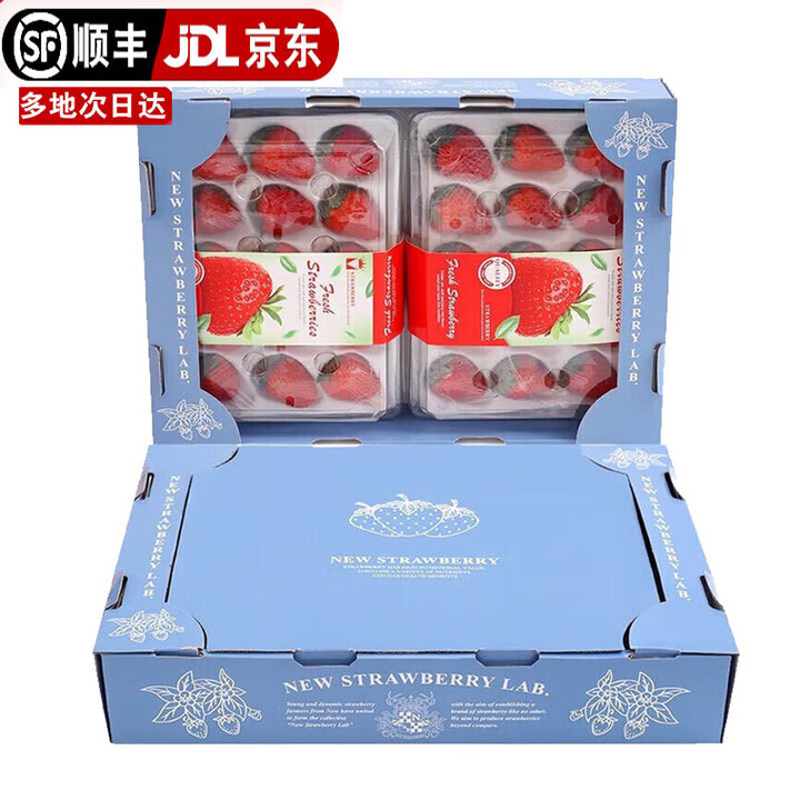 初石大凉山红颜99草莓 奶油草莓 包装随机发 拍4份合发一箱...