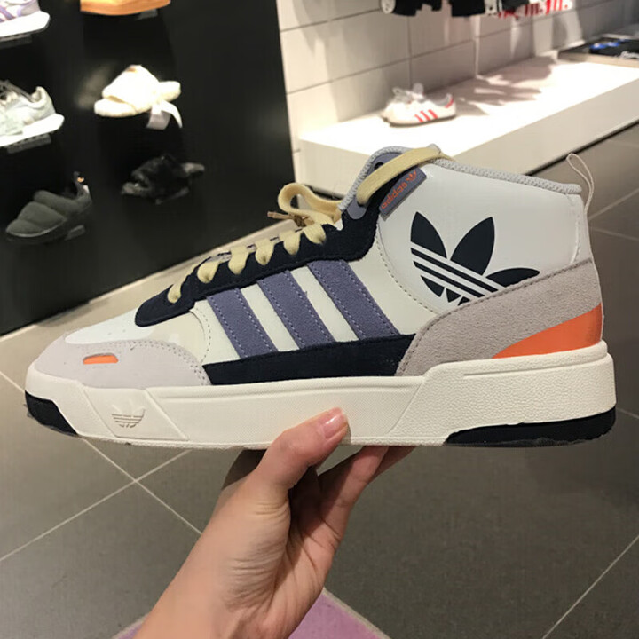 adidas三叶草男女鞋2025秋季新款dropstepxl20情侣运动休闲高帮板鞋ig