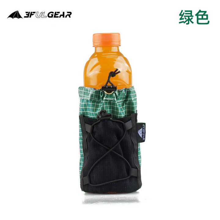 三峰出 户外旅行三峰水壶袋 肩带水壶套 外挂袋 大外挂便捷附件 绿色