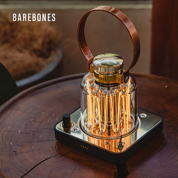 BAREBONES北邦魔方塔复古轻奢氛围灯原创露营灯三件可组合营地灯 黄铜提灯