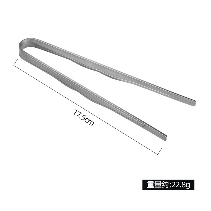 CIEUIS纯钛烧烤夹烤肉夹子牛排夹户外野营烧烤用品露营餐具用品食物夹 小号纯钛食物夹