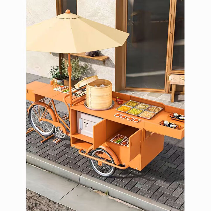 树奢网红糯米饭倒骑驴摆摊车餐车夜市小吃车可骑行三轮促销车移动 定做