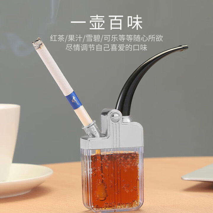 【若烟水烟壶】若烟（Ruoyan）水烟壶水烟斗男士烟嘴过滤器水烟筒烟卷通用女士男友生日礼物银色【行情 报价 价格 评测】-京东