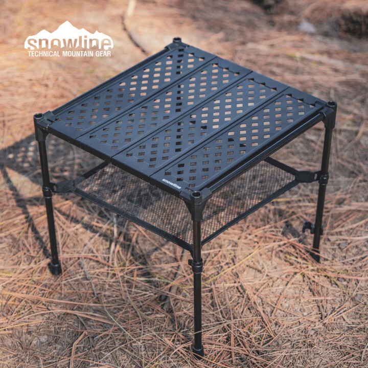 SNOWLINE韩国雪线魔方桌户外igt折叠桌碳纤维露营徒步背包客桌子 雪线轻量化碳纤维款折叠桌 高版