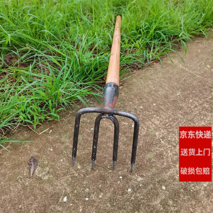 西普顿铁耙农用工具钢耙子抓钩钉耙三四齿耙松土耙翻土耙泥耙园 大号四齿带1.2米木柄一套【图片 价格 品牌 报价】-京东