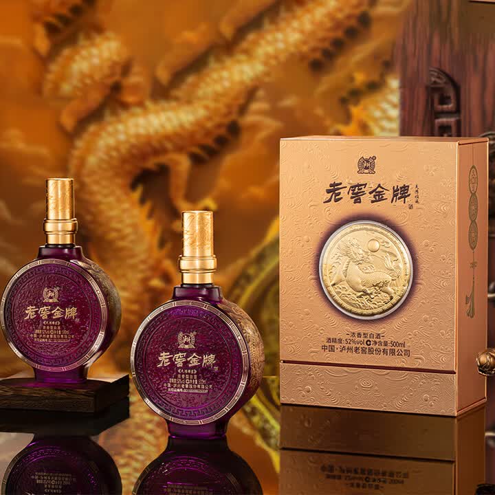 泸州老窖股份出品礼盒装浓香型白酒纯粮酒52度500ml6瓶老窖金牌天鸿顺