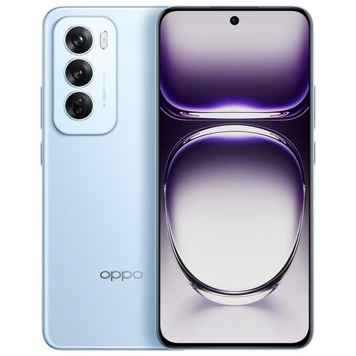 OPPOReno12 新款超美小直屏 Live图 全网通智能游戏拍照大内存旗舰AI 晨雾蓝 12GB+256GB 单机＋第三方品牌快充＋店保1年