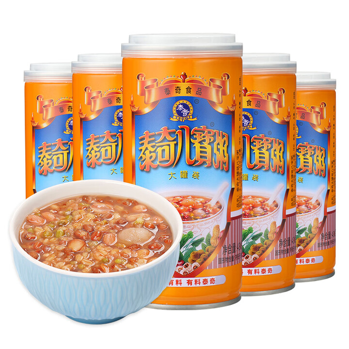 泰奇八宝粥大罐装早餐即时粥送礼礼盒装速食粥食品美食 大罐430g*5罐装【图片 价格 品牌 报价】-京东