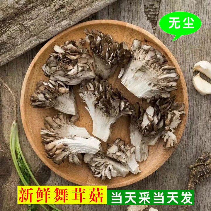 灰树花舞茸栗蘑莲花菌食用菌千佛菌无泥沙绿色菌无添加新鲜食材 图片色 1kg【图片 价格 品牌 报价】-京东