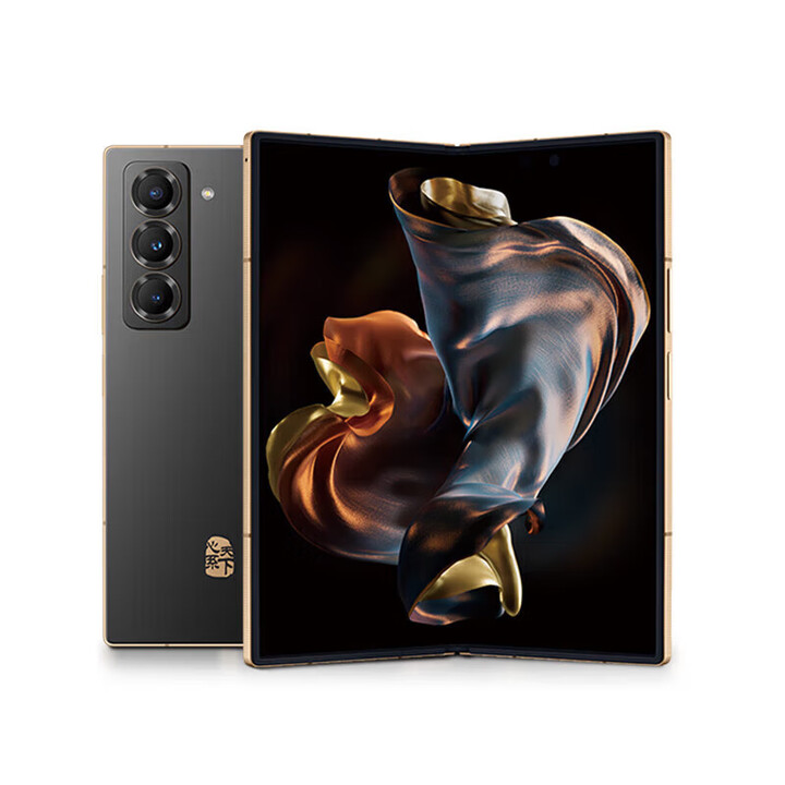 三星（SAMSUNG）心系天下 W25分期免息白条可选 AI手机 超大屏超轻薄 2亿像素 新一代Bixby 折叠屏手机 16GB+512GB 陶瓷黑 全款