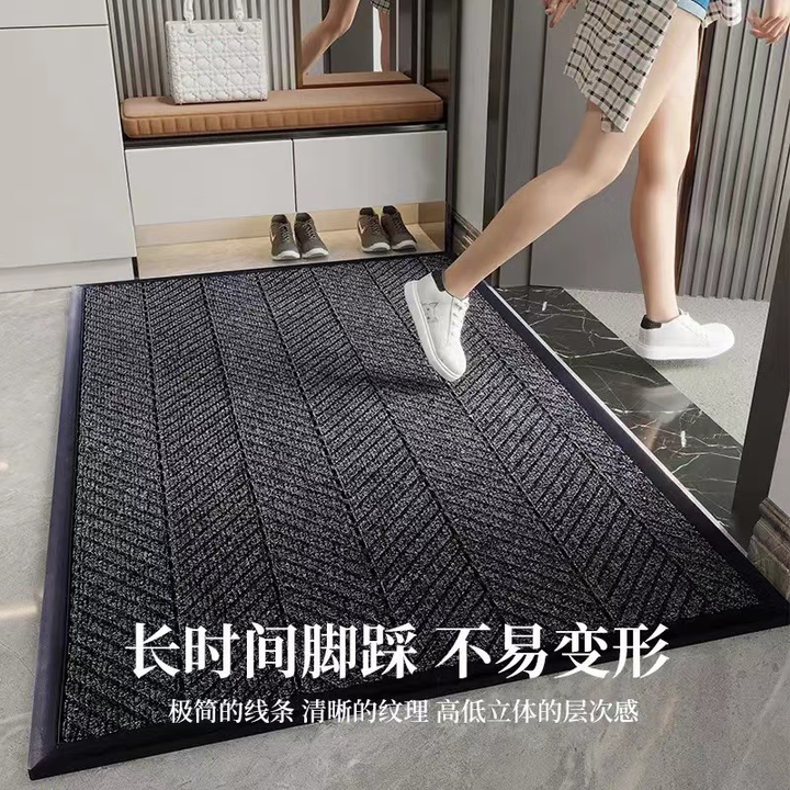 咏幻进门入户垫门口吸水地毯玄关过道走廊地垫酒店地毯 方格咖色无黑边高质耐 120x180CM【图片 价格 品牌 报价】-京东
