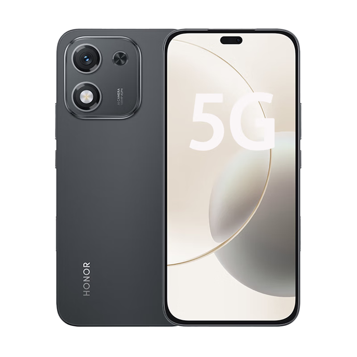 荣耀X70i 一亿像素 AI拍照键 OLED护眼屏  超薄抗摔防水 6000mh超大电池 新品上市 5G智能直屏手机 绒黑色 8GB+256GB 白条0首付【12期/免息】