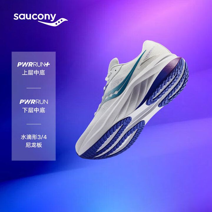 Saucony索康尼浪潮3缓震跑鞋男25年春季新款透气跑步鞋...