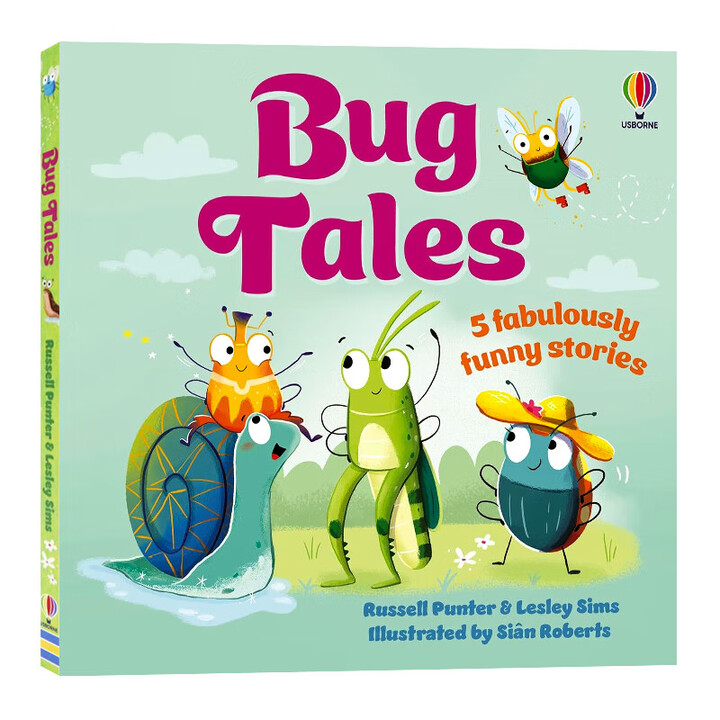 《Usborne出品 爆笑虫子故事集 英文原版绘本 Bug Tales 3-6岁儿童科普书 5个脑洞大开的昆虫冒险儿童趣味启蒙故事集 全彩插图 ...
