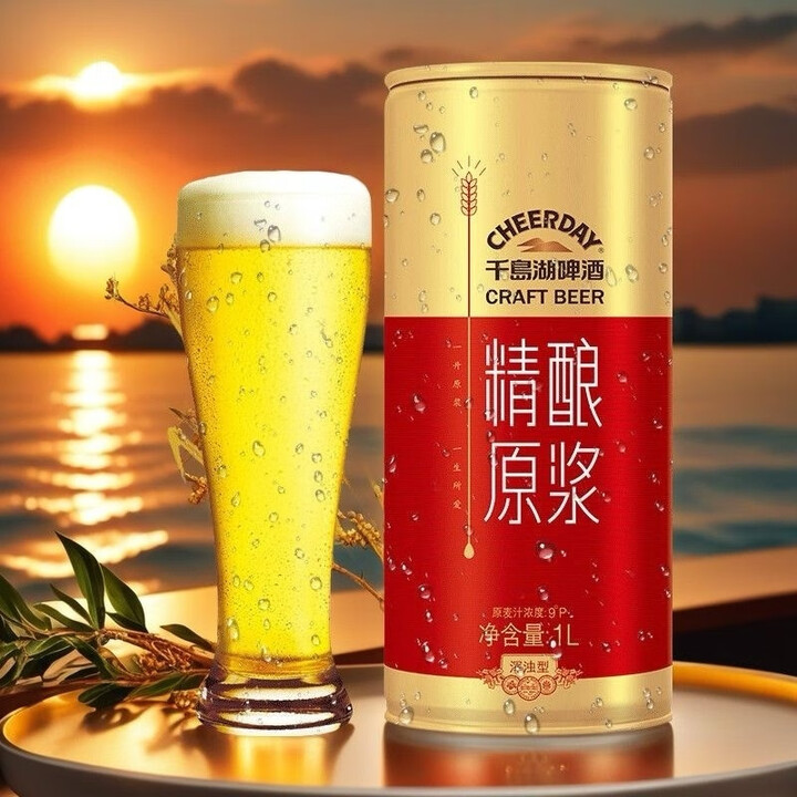 雪花啤酒精酿扎啤原浆经典啤酒生啤桶装罐装优级麦芽1升*6瓶 千岛湖精酿 6罐【图片 价格 品牌 报价】-京东