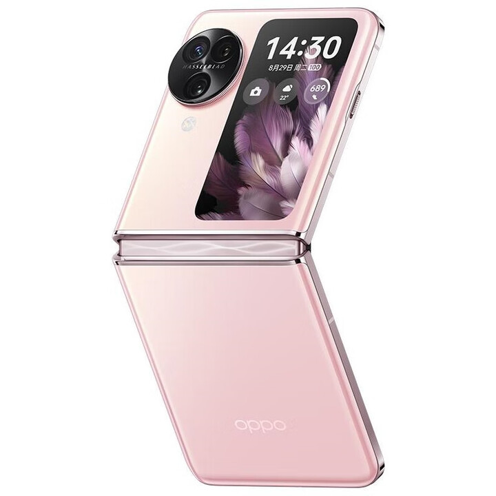 OPPOFind N3 Flip 旗舰小折叠屏手机天玑9200拍照游戏学生5G手机 薄雾玫瑰 12GB+512GB