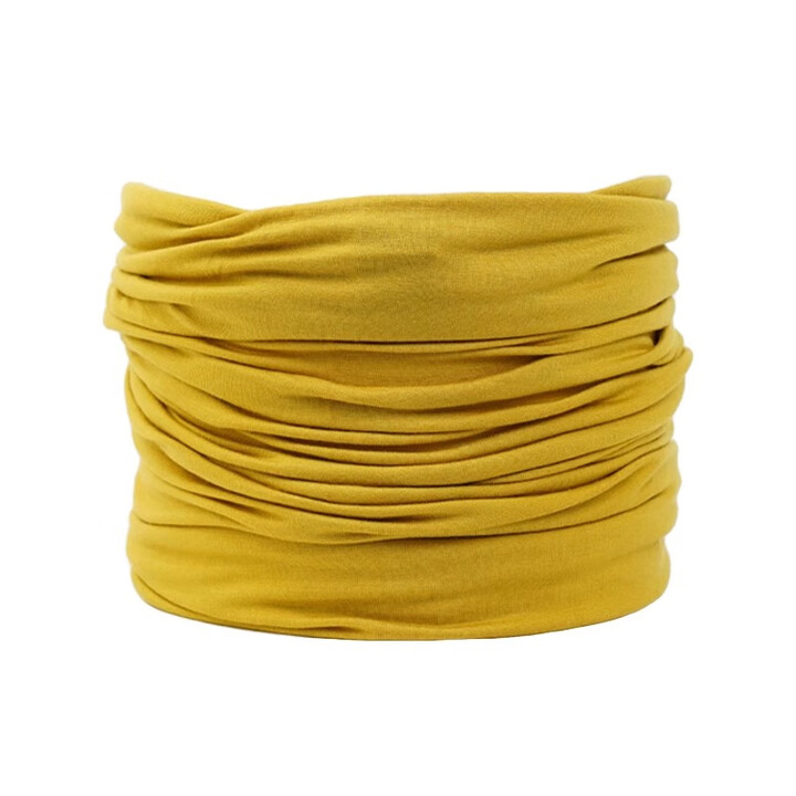 灰壳户外美利奴羊毛防晒面罩男女冰丝防晒围脖凉感透气舒适 向日葵黄-无挂耳-100%羊毛 均码