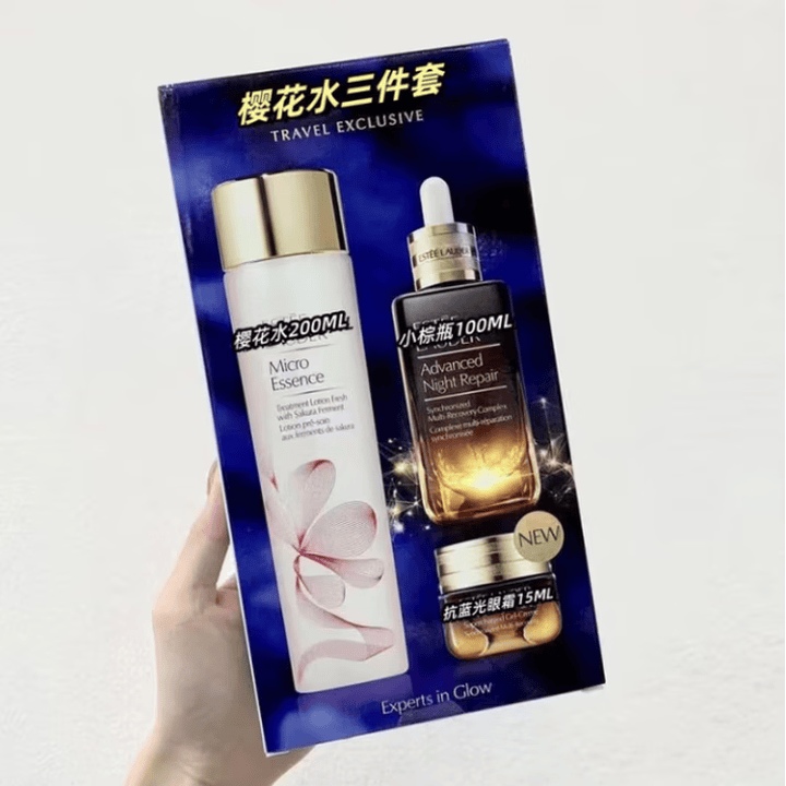 estee iauder雅诗红石榴三件套五件套护肤品抗氧化滋润保湿补水 樱花