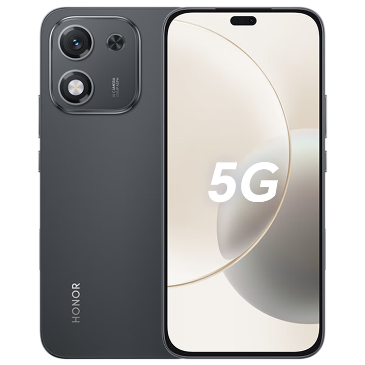 荣耀x70i 新品5G手机 荣耀新机2025上市 大容量电池 绒黑色 12GB+512GB