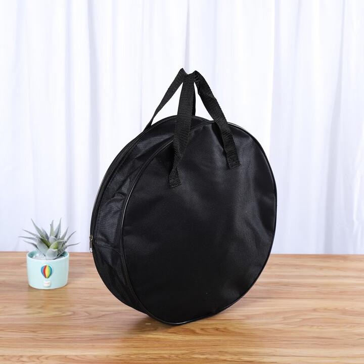 Beate Lesch露营收纳包圆形收纳袋拉链大容量围炉防水包烤盘收纳袋户外厚 黑色直径28*10cm