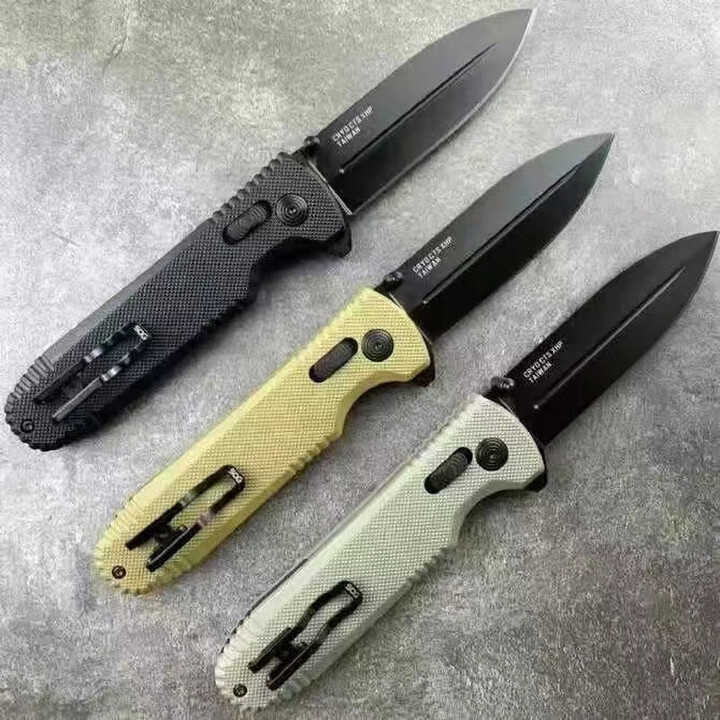 户外折刀折叠防身露营刀索格轴锁生存高硬度刀具刀快开多功能小刀 SOG索格轴锁折刀【绿色】