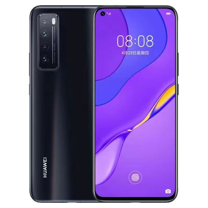 华为（HUAWEI）Huawei/ Nova 7 5G手机高清通话麒麟985芯片备用机学生游戏机 轻微 使用 痕迹 亮黑色 8GB+128GB x 5G全网通 x 套餐一1