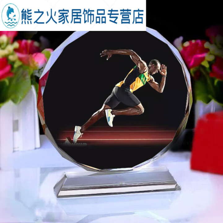 博尔特纪念品送田径兄弟男朋友短跑赛跑迷生日礼博尔特02特大号1820cm