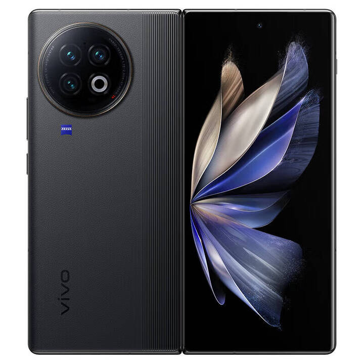 vivoX Fold2  5G通巨幕屏折叠手机 悬停蔡司影像 屏幕指纹2K 弦影黑 12GB+512GB_5G通