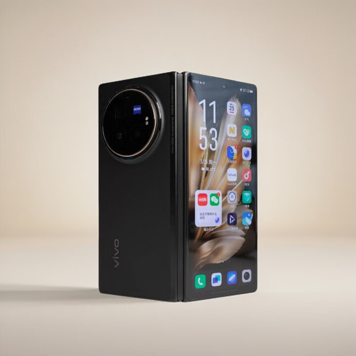 vivovivo X Fold3 Pro折叠5G手机双屏骁龙8蔡司影像蓝海电池 薄翼黑 16GB+512GB
