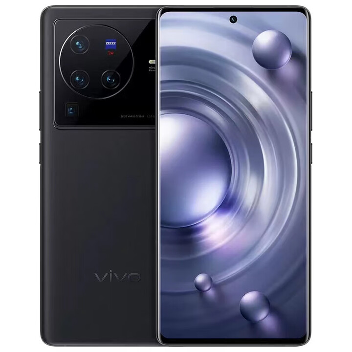 vivoX80 三网5G天玑9000蔡司拍照X80pro游戏智能全面屏手机 至黑 官方标配vivoX8012GB+256GB