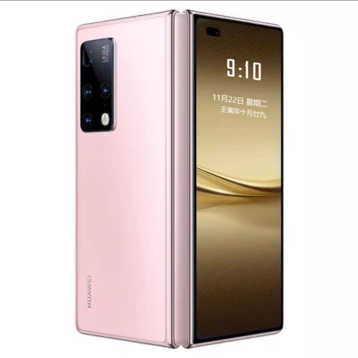 华为（HUAWEI）Huawei/华为 Mate X2展机折叠屏手机麒麟9000超感知徕卡四摄赠运费险详情咨询客服 冰晶粉 8GB+512GB_5G通_X2