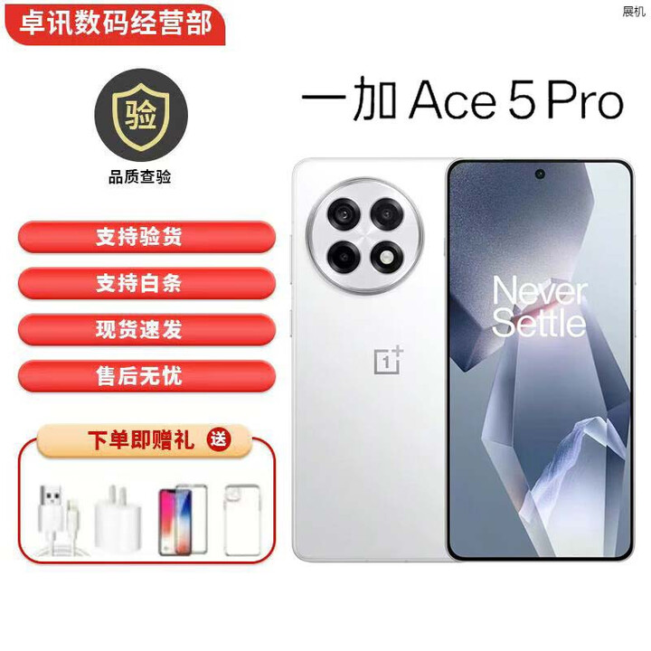 一加Ace 5 Pro 高通骁龙8至尊版展机 风驰游戏内核5G智能手机 白月瓷-陶瓷特别版 16GB+1TB 单机+第三方充电器+店保一年