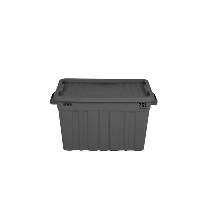 CARGO CONTAINER韩国CARGO带盖75L收纳箱大容量搬运箱车载收纳储物箱户外家具收纳 灰色