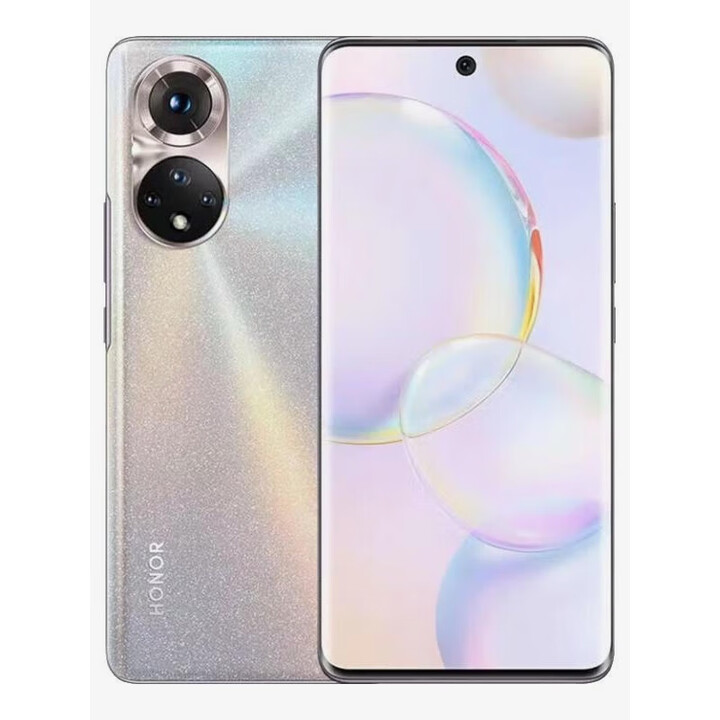 荣耀50手机全网通5G曲面屏幕像素高通骁龙778处理器双卡双待拍照机 荣耀50初雪水晶5G 8GB+256GB