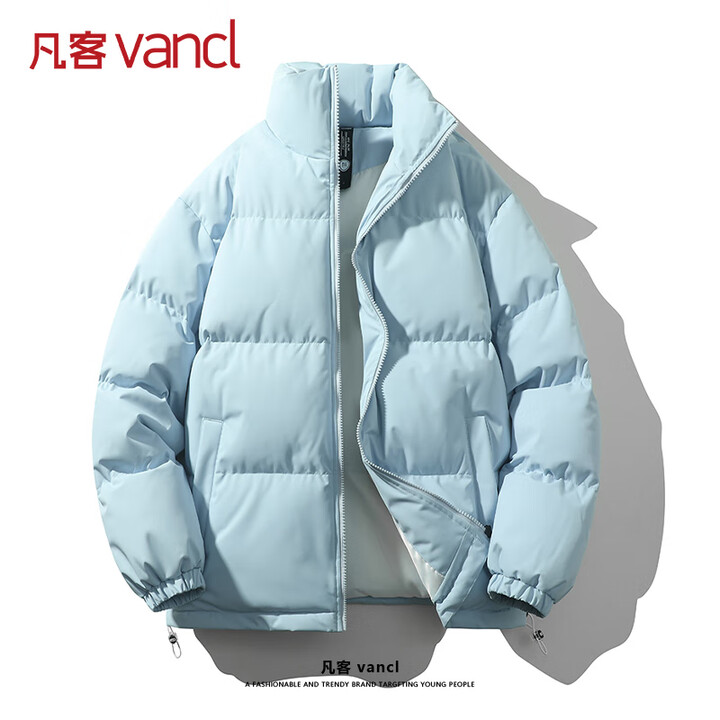 【凡客诚品通MD1111立领棉服】凡客诚品(VANCL)棉服外套男冬季男装棉袄立领面包服保暖冬装加厚棉衣 浅蓝 2XL【行情 报价 价格 评测】-京东