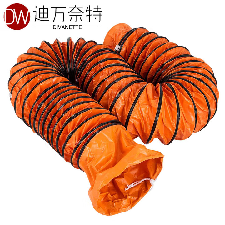 【迪万奈特DWNT103015】迪万奈特PVC风管耐高温伸缩排风管轴流风机通风管防水通风软管 10米/卷内直径350mm【行情 报价 价格 ...