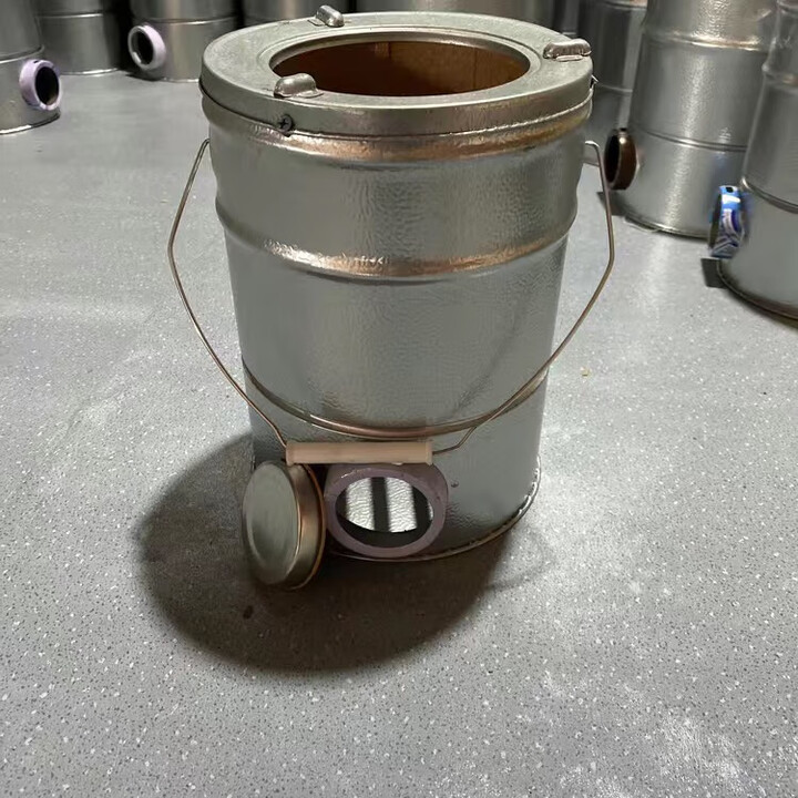 京悠雨新款蜂巢炭炉子农村烤火炉老式煤炭炉取暖炉家用小号柴火炉烧烤炉 2节煤球炭炉(25厘米高)