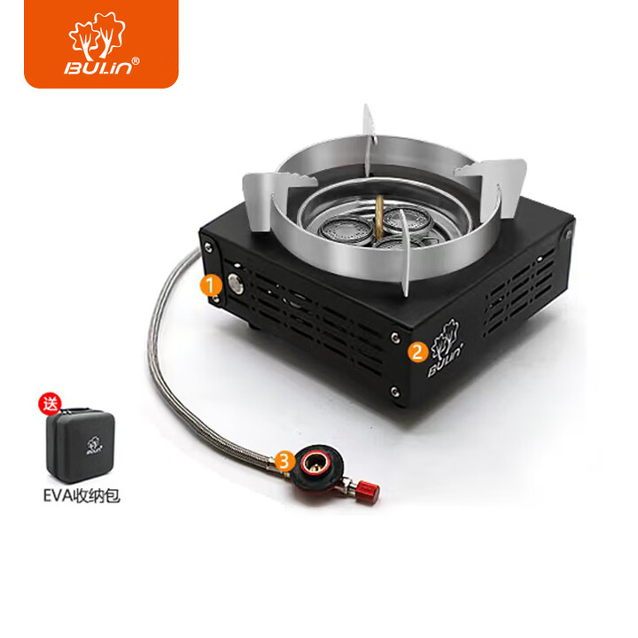 步林（BULin）户外炉具卡式款分体式大功率防风便携燃气灶露营野餐煮茶烤肉炉头 X3焱立方猛火炉