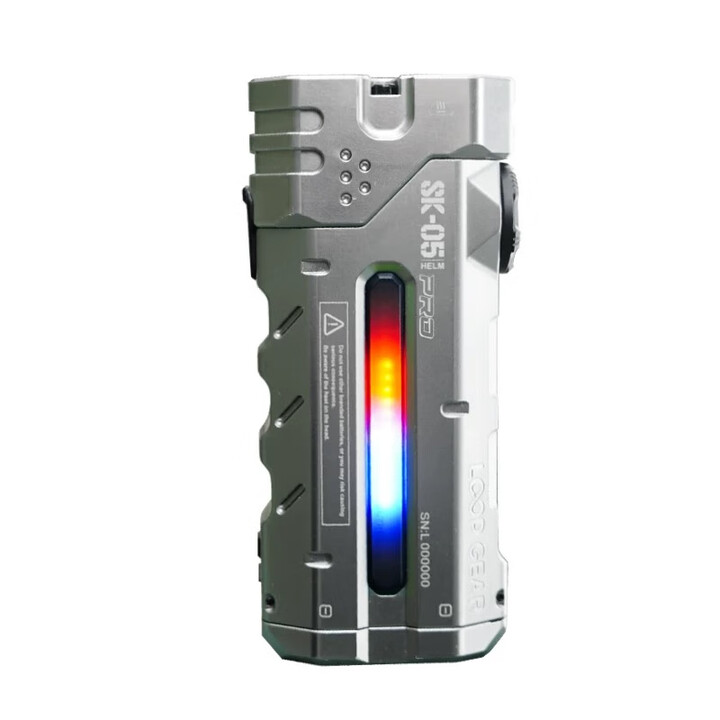 LOOP GEAR户外多功能手电筒远射强光充电超长续航SK05PRO银色 SK05PRO银色