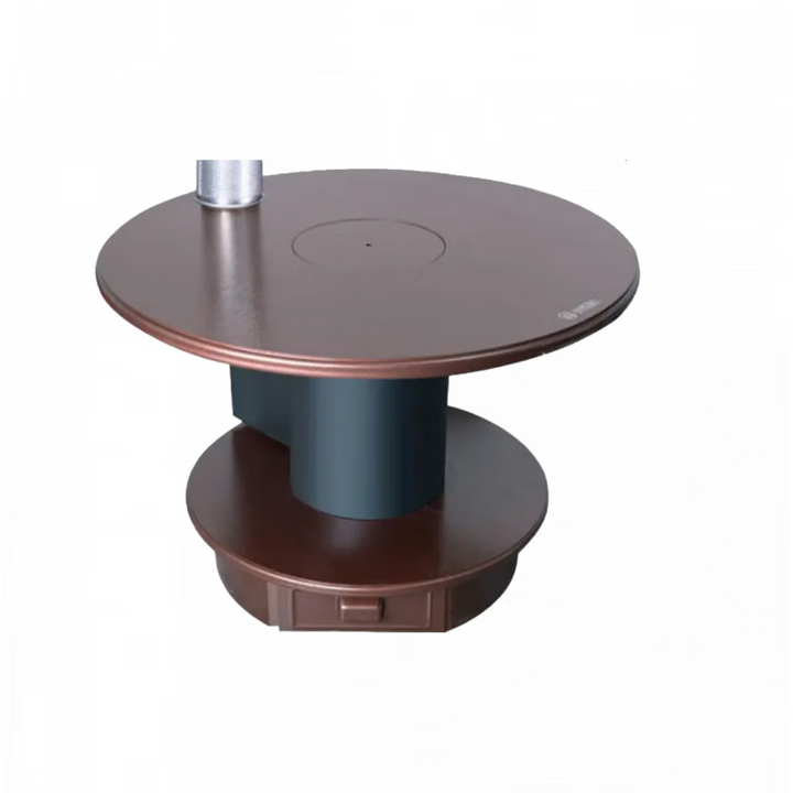 火焰山贵州遵义茶几取暖柴煤两用汽化炉加厚柴火室内农村家用新品 一米圆烧煤