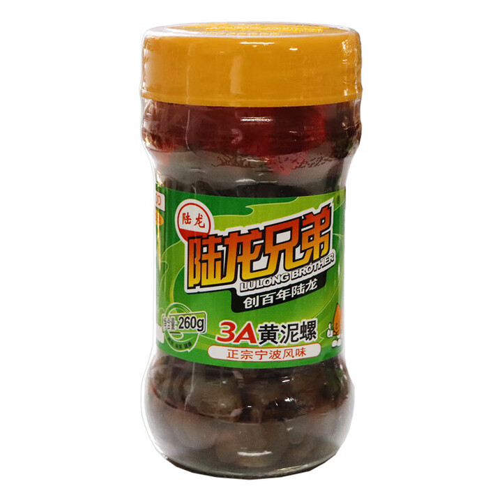 宁波陆龙兄弟泥螺黄泥螺3a开盖即食醉泥螺无沙腌制海鲜特产 3A黄泥螺260g*1瓶【图片 价格 品牌 报价】-京东