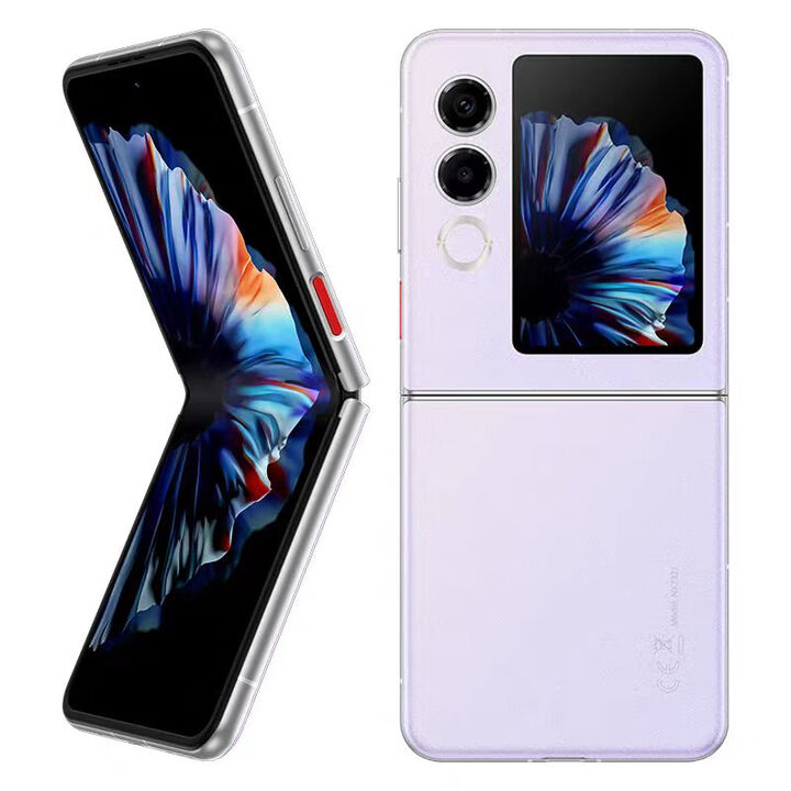 努比亚（nubia）Flip 2 小折叠新品5G手机 悬停摄影 AI接入DeepSeek 雪钻白 冰晶紫 8+256G 【完美屏】99噺 +快充配件