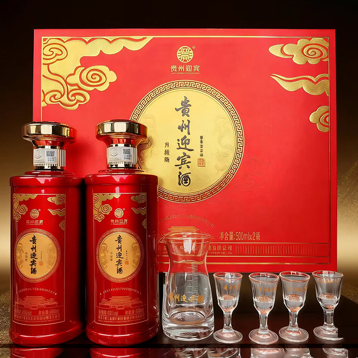 迎宾贵州迎宾酒 绵柔酱香型白酒 礼盒装白酒 纯粮酿造 高度白酒 53度 500mL 4瓶 贵州迎宾酒(整箱)【图片 价格 品牌 报价】-京东