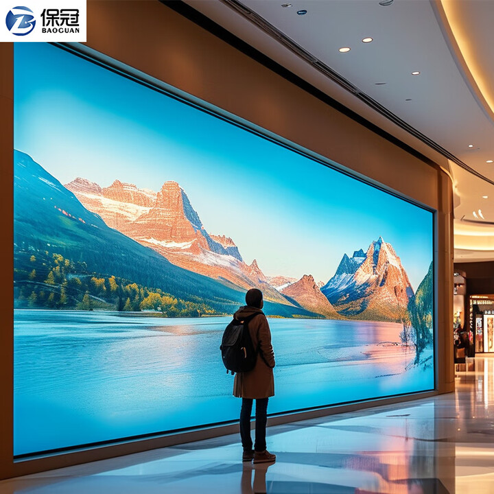 保冠 室内全彩led显示屏会议室展厅报告厅指挥调度大厅屏幕直播间舞台租赁酒吧电子屏小间距显示屏 室内全彩无缝P1.86【1㎡单价】