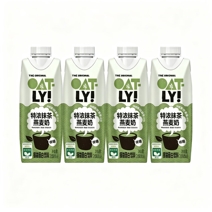 OATLY新品特浓抹茶燕麦奶&白桃风味奶 特浓抹茶燕麦奶250ml*4【图片 价格 品牌 报价】-京东