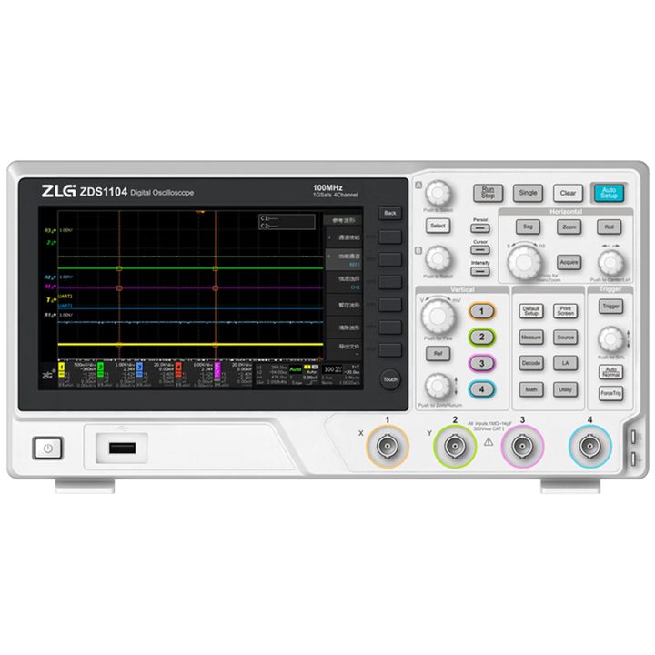 ZLG周立功 ZDS1104 数字示波器100M带宽1G采样率 致远电子 ZTMI【图片 价格 品牌 报价】-京东